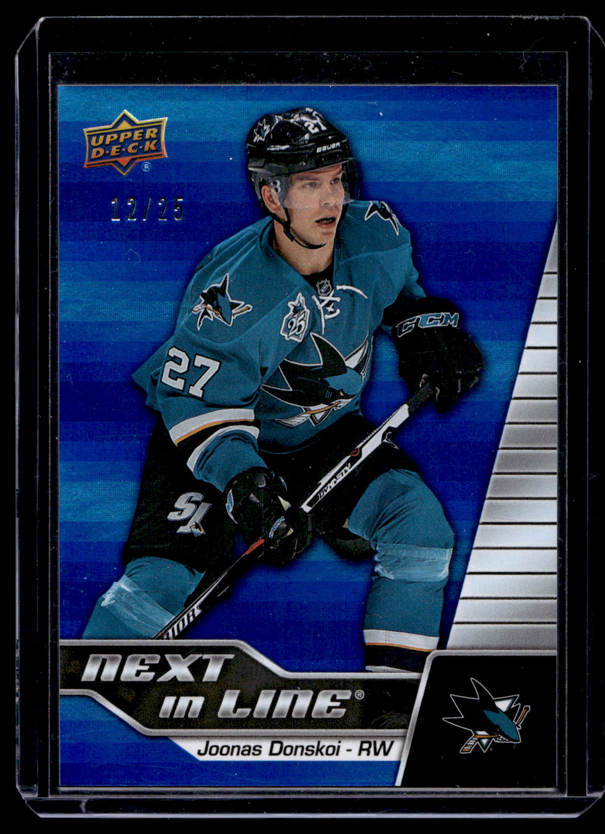 2015-16 Upper Deck GTS Overtime - Next in Line - Blue - Joonas Donskoi #NL-2 /25 RY