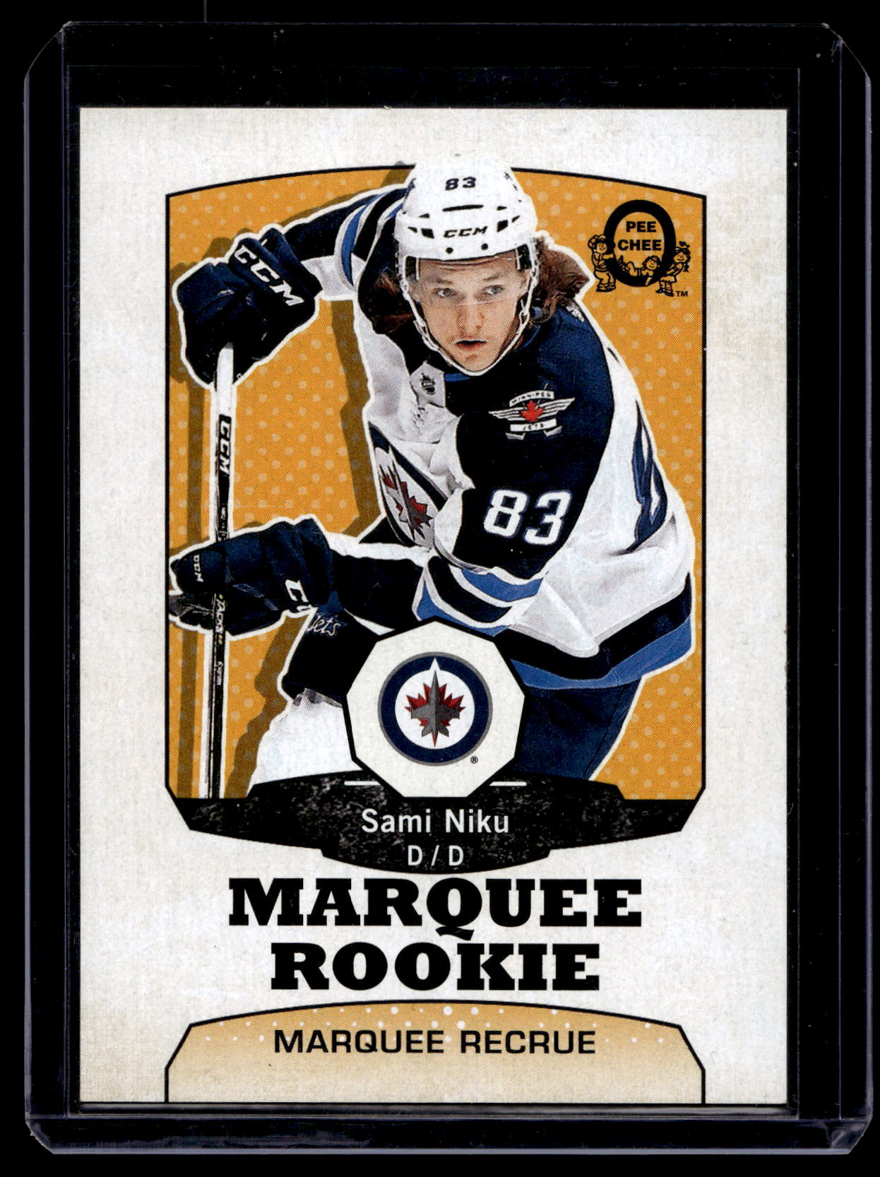 2018-19 O-Pee-Chee - Retro Blank Backs - Marquee Rookies - Sami Niku #512 RC