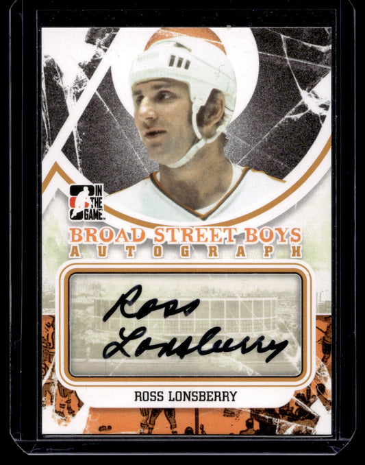 2011-12 In the Game Broad Street Boys Series - Autograph - Orange - Ross Lonsberry #A-RLO