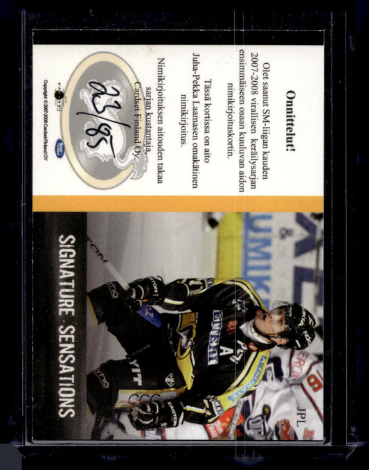 2007-08 Cardset Signature Sensations - Juha-Pekka Laamanen /85
