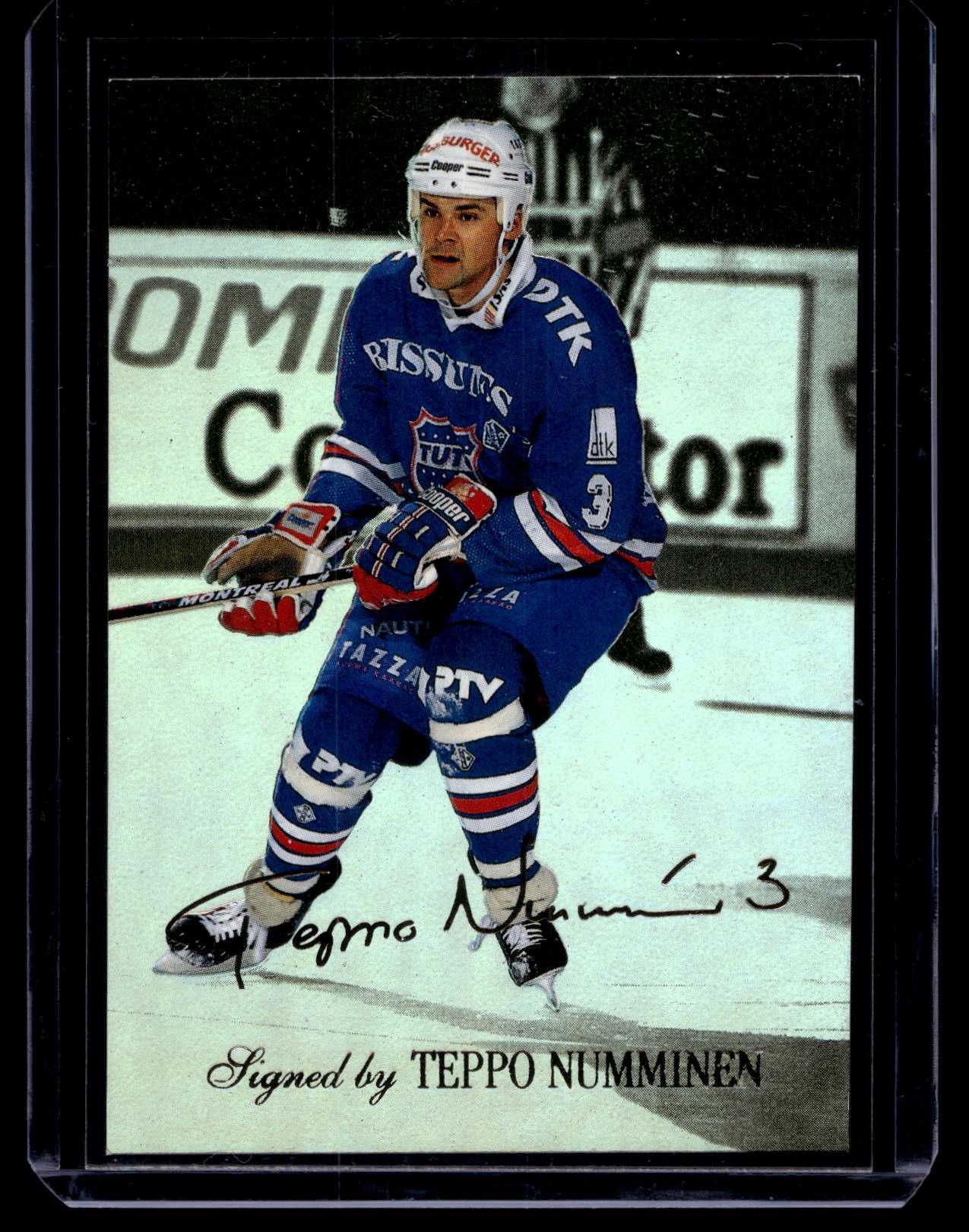 1995-96 Sisu Limited - Signed and Sealed - Teppo Numminen #6
