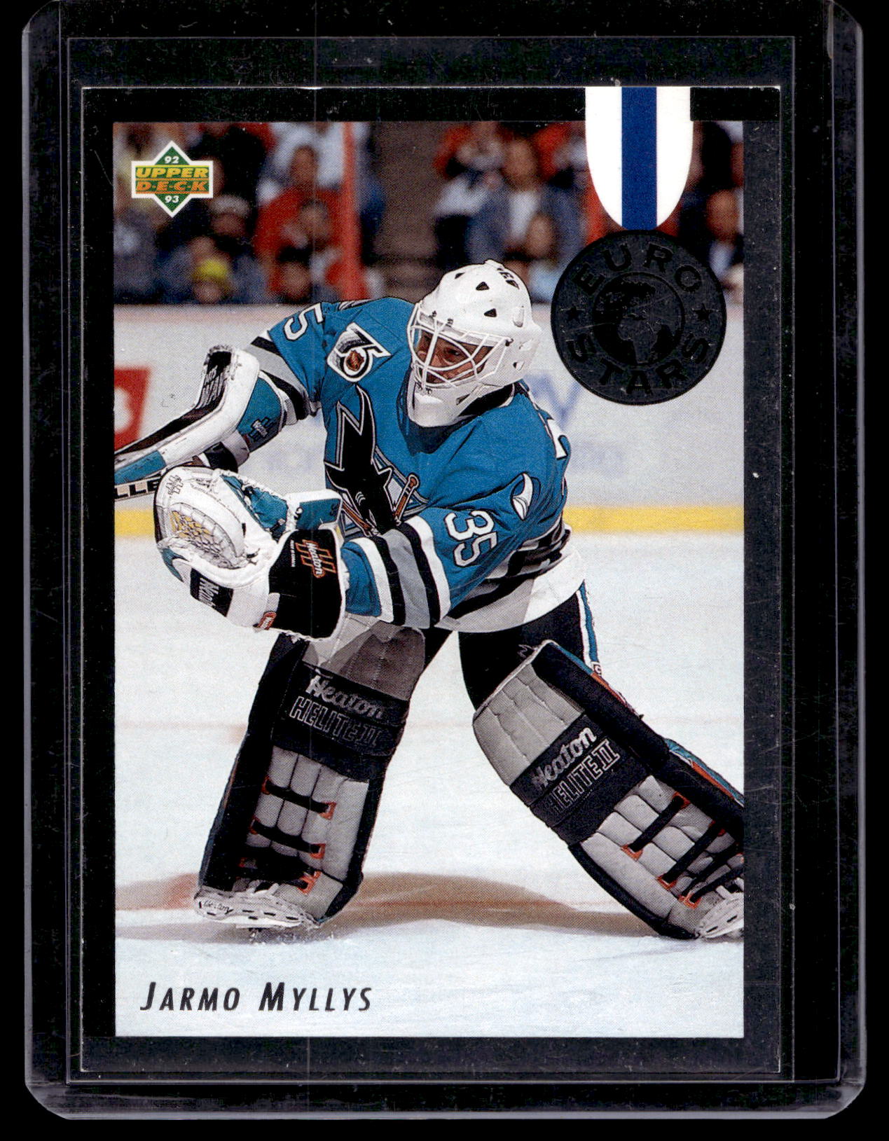 1992-93 Upper Deck - Euro Stars - Jarmo Myllys #E19