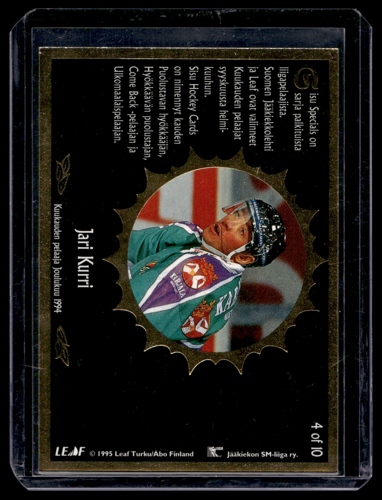1995-95 Sisu Specials Black - Jari Kurri #4