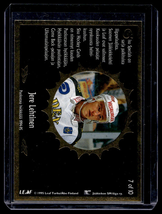 1995-95 Sisu Specials Black - Jere Lehtinen #7