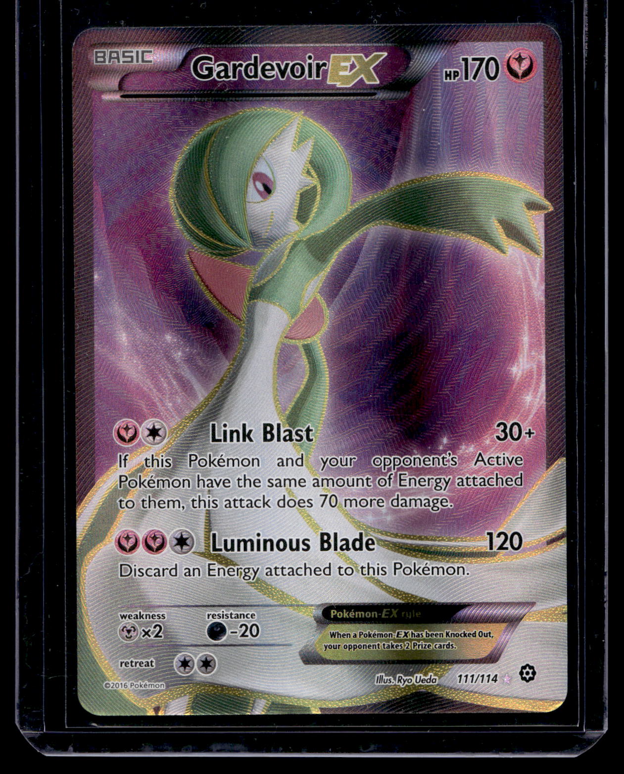 2016 Pokemon - XY - Steam Siege - Full Art - Gardevoir EX #111