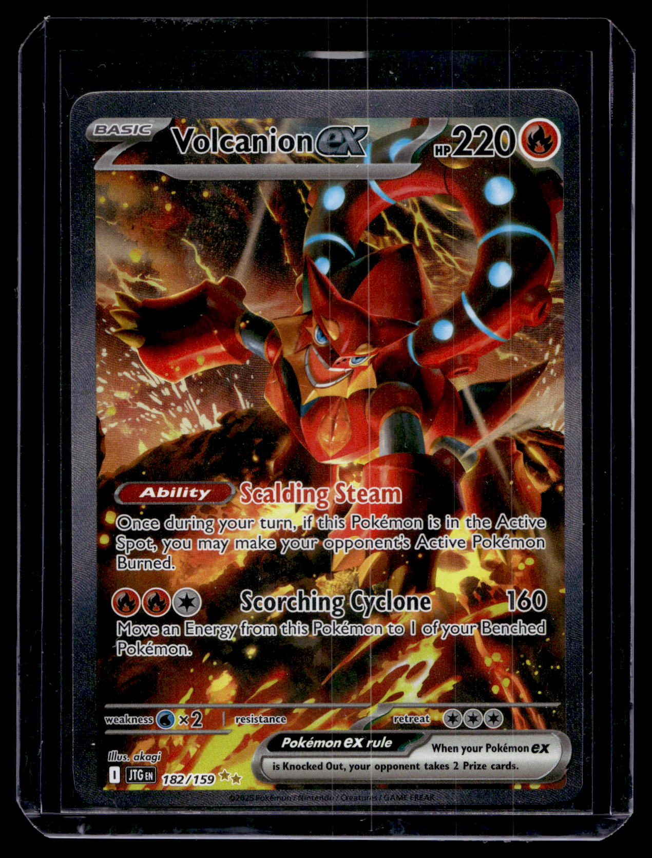2025 Pokemon - Scarlet & Violet - Journey Together - Special Illustration Rare - Volcanion ex #182