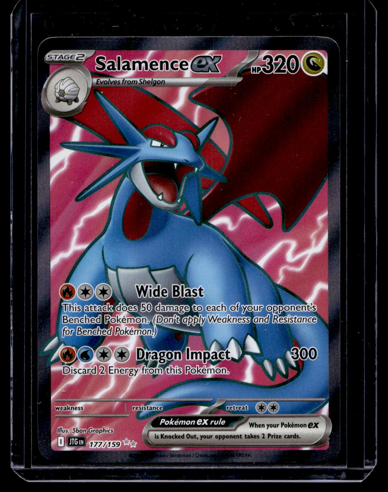 2025 Pokemon - Scarlet & Violet - Journey Together - Ultra Rare - Salamence ex #177