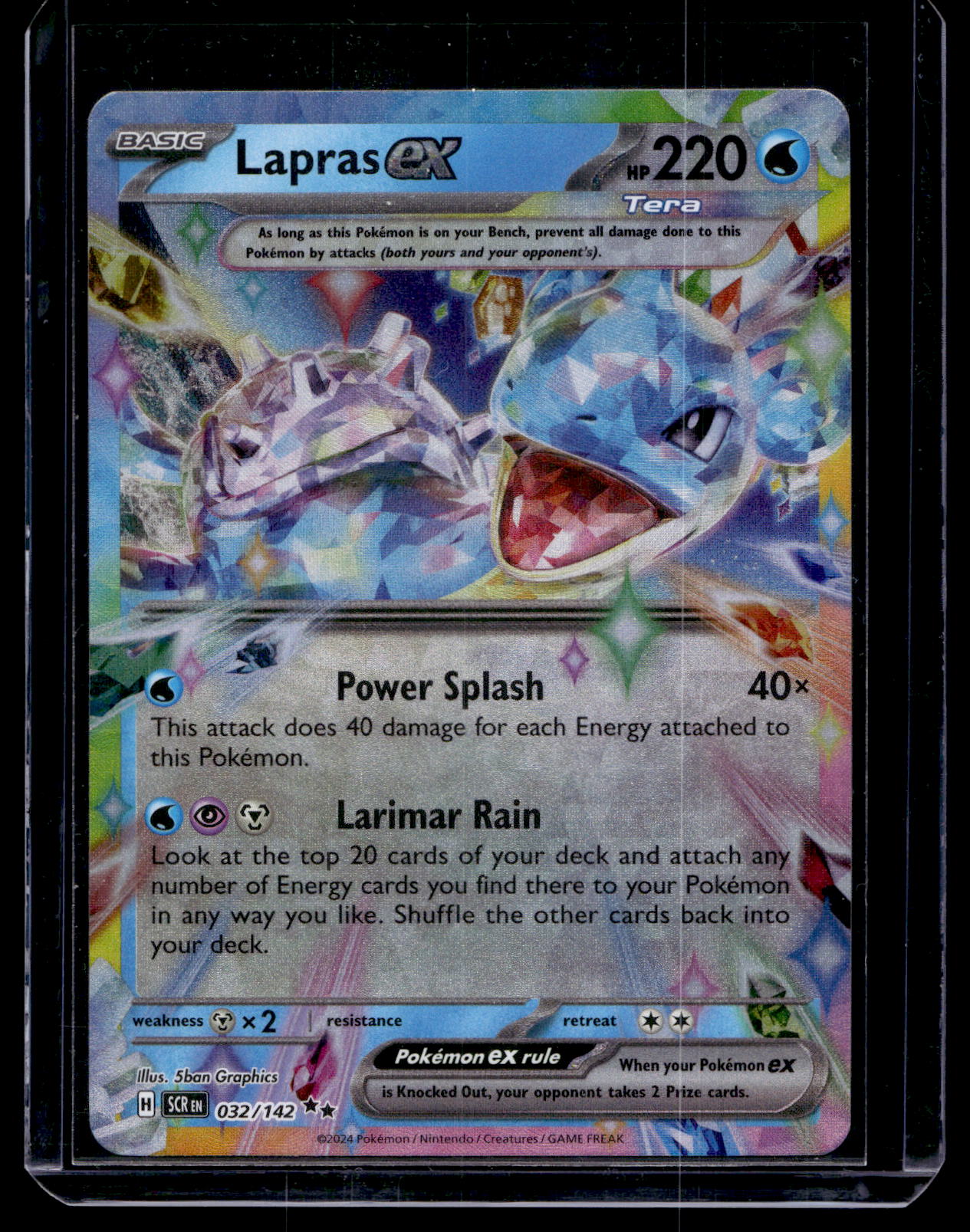 2024 Pokemon - Scarlet & Violet - Stellar Crown - Lapras ex #032