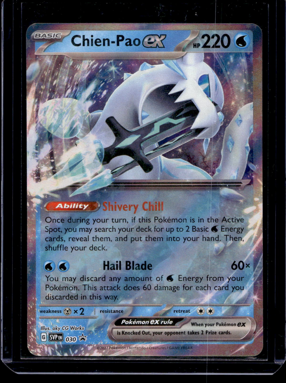 2023 Pokemon - Scarlet & Violet - Black Star Promos - Promos - Chien-Pao ex #030