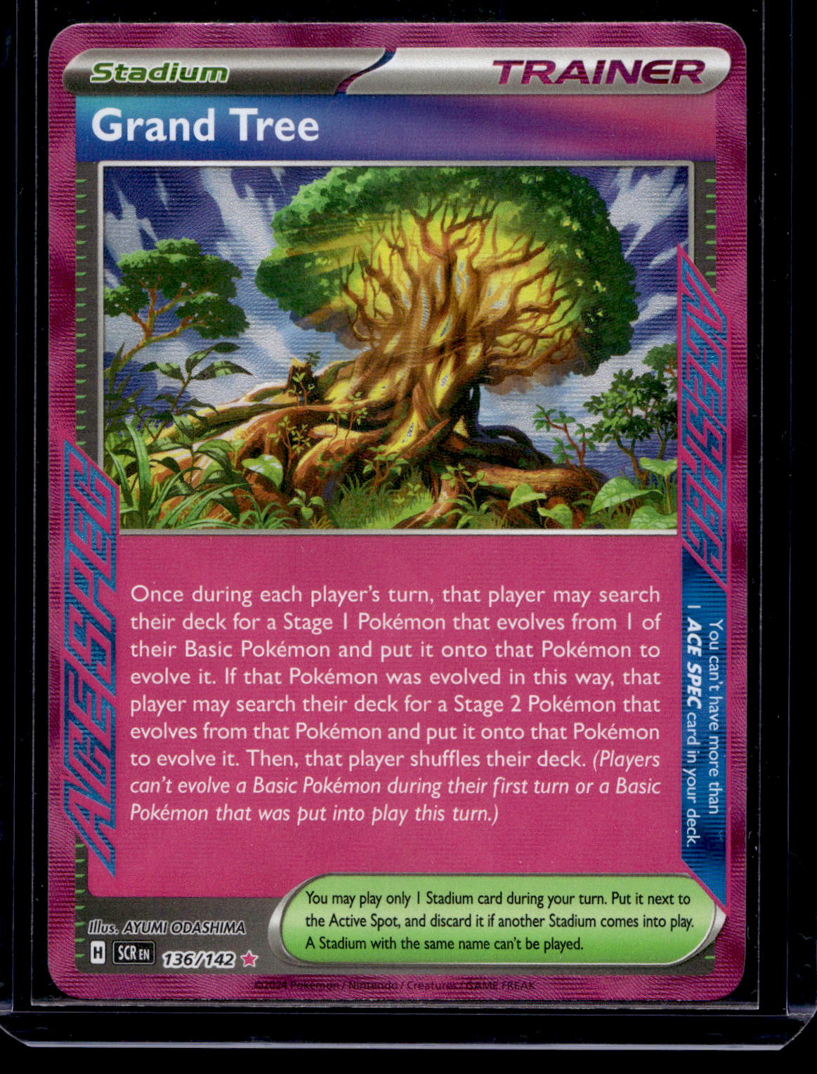 2024 Pokemon - Scarlet & Violet - Stellar Crown - Grand Tree #136