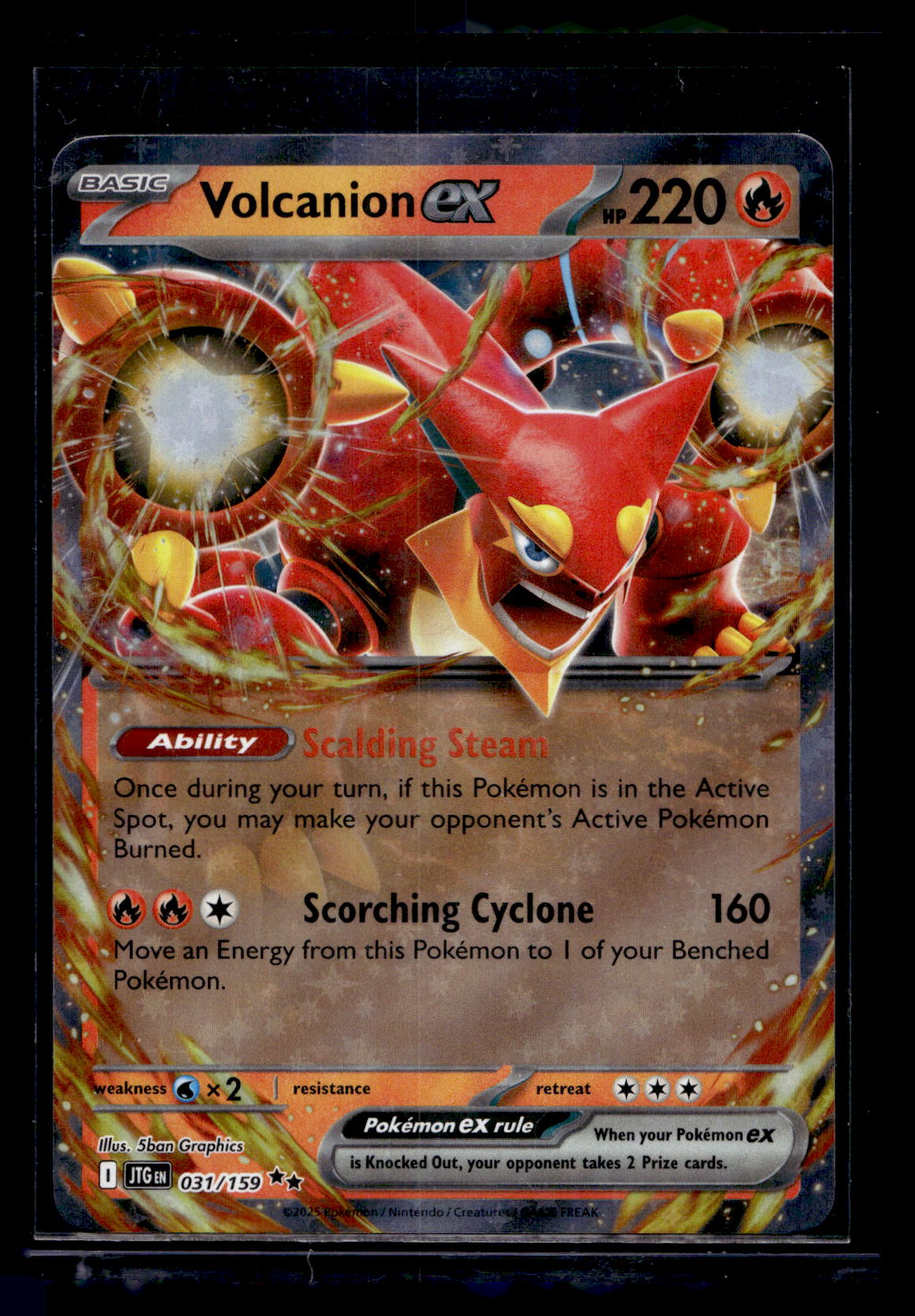 2025 Pokemon - Scarlet & Violet - Journey Together - Volcanion ex #031 Mikander Sports Cards 2025 Pokemon - Scarlet & Violet - Journey Together - Volcanion ex #031 Mikander Sports Cards