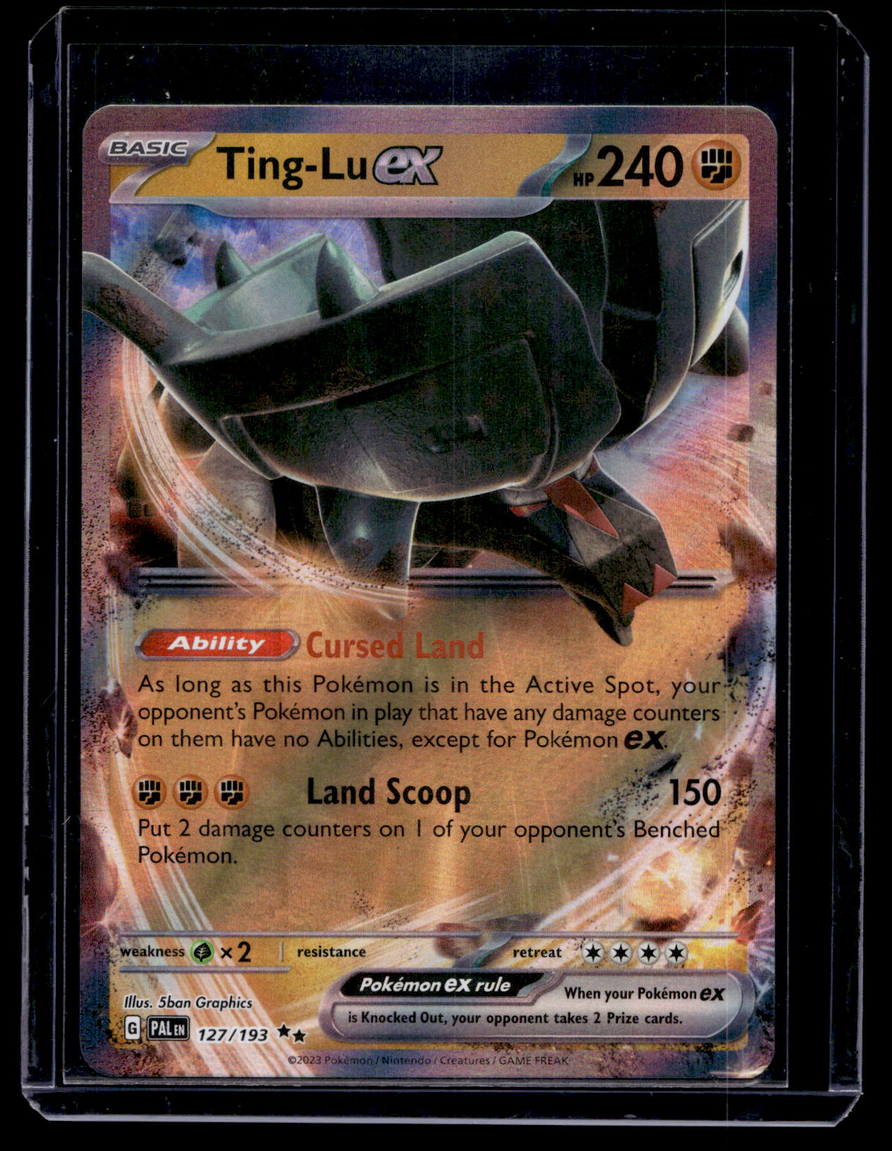 2023 Pokemon - Scarlet & Violet - Paldea Evolved - Ting-Lu ex #127 Mikander Sports Cards 2023 Pokemon - Scarlet & Violet - Paldea Evolved - Ting-Lu ex #127 Mikander Sports Cards