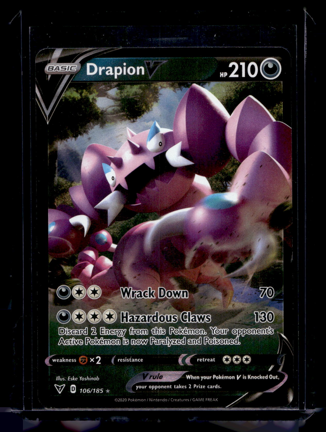 2020 Pokemon Sword & Shield - Vivid Voltage - Drapion V #106