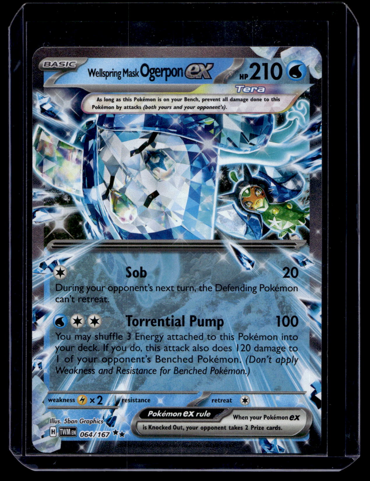 2024 Pokemon - Scarlet & Violet - Twilight Masquerade - Wellspring Mask Ogerpon ex #064