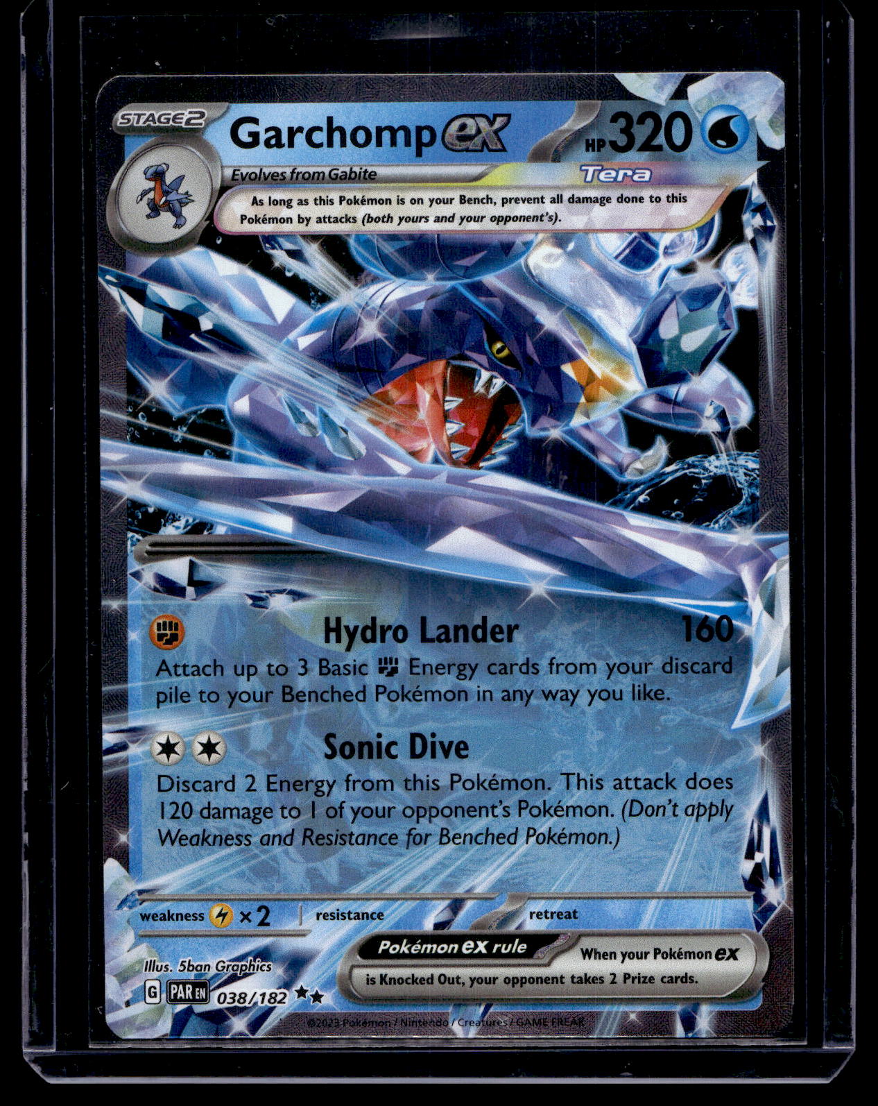 2023 Pokemon - Scarlet & Violet - Paradox Rift - Garchomp ex #038