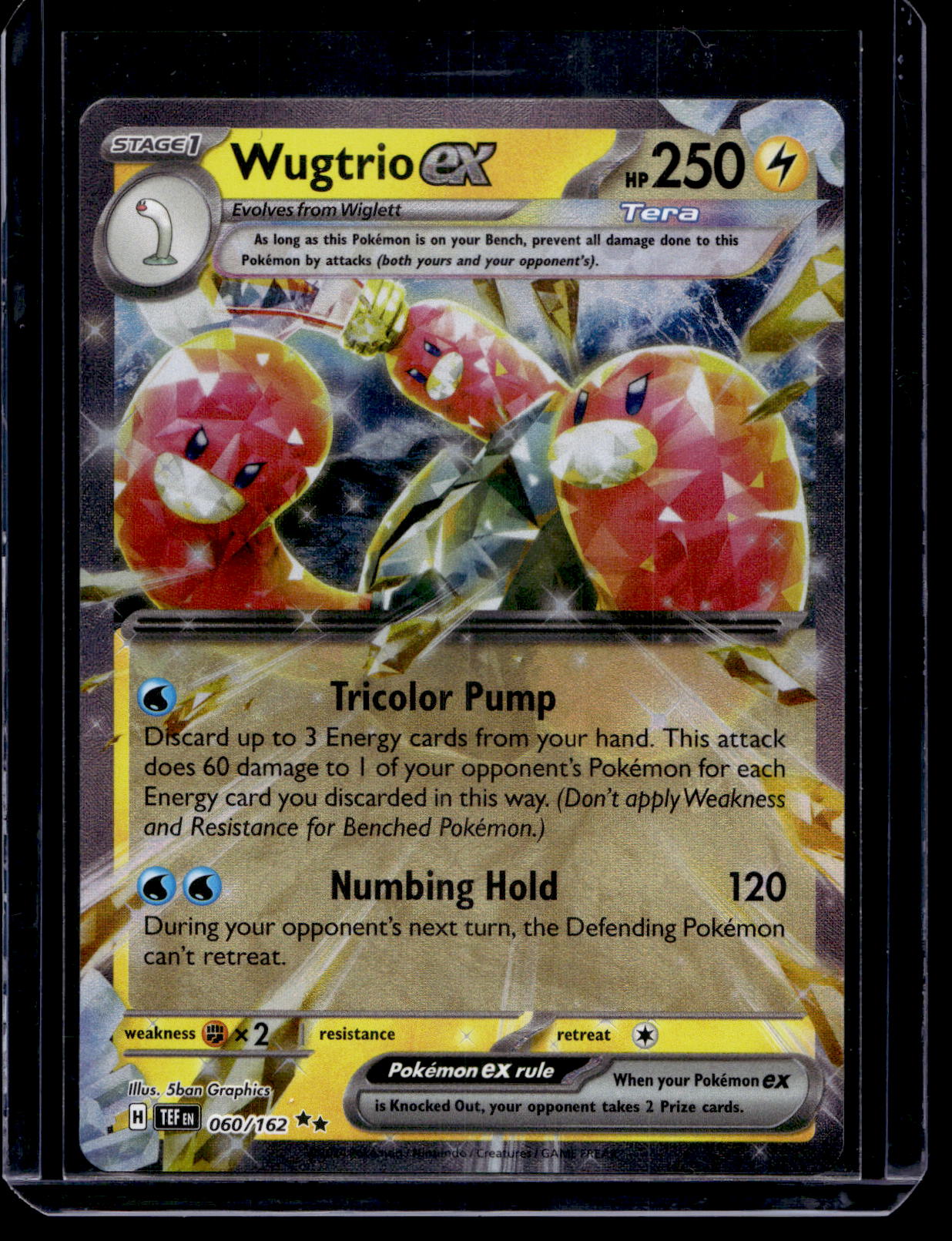2024 Pokemon - Sword & Shield - Temporal Forces - Wugtrio ex #060