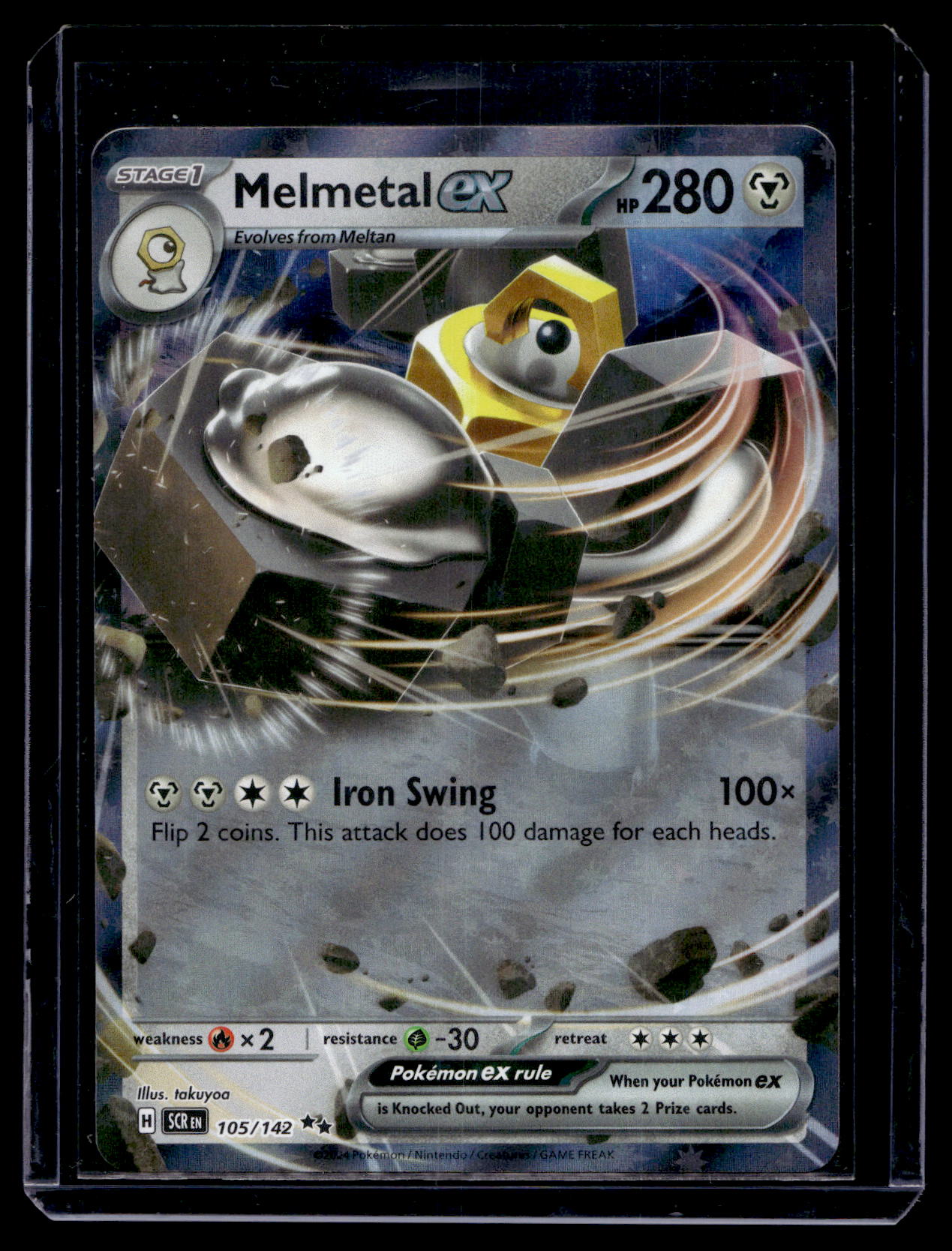 melmetal ex pokemon card 2024 Pokemon - Scarlet & Violet - Stellar Crown