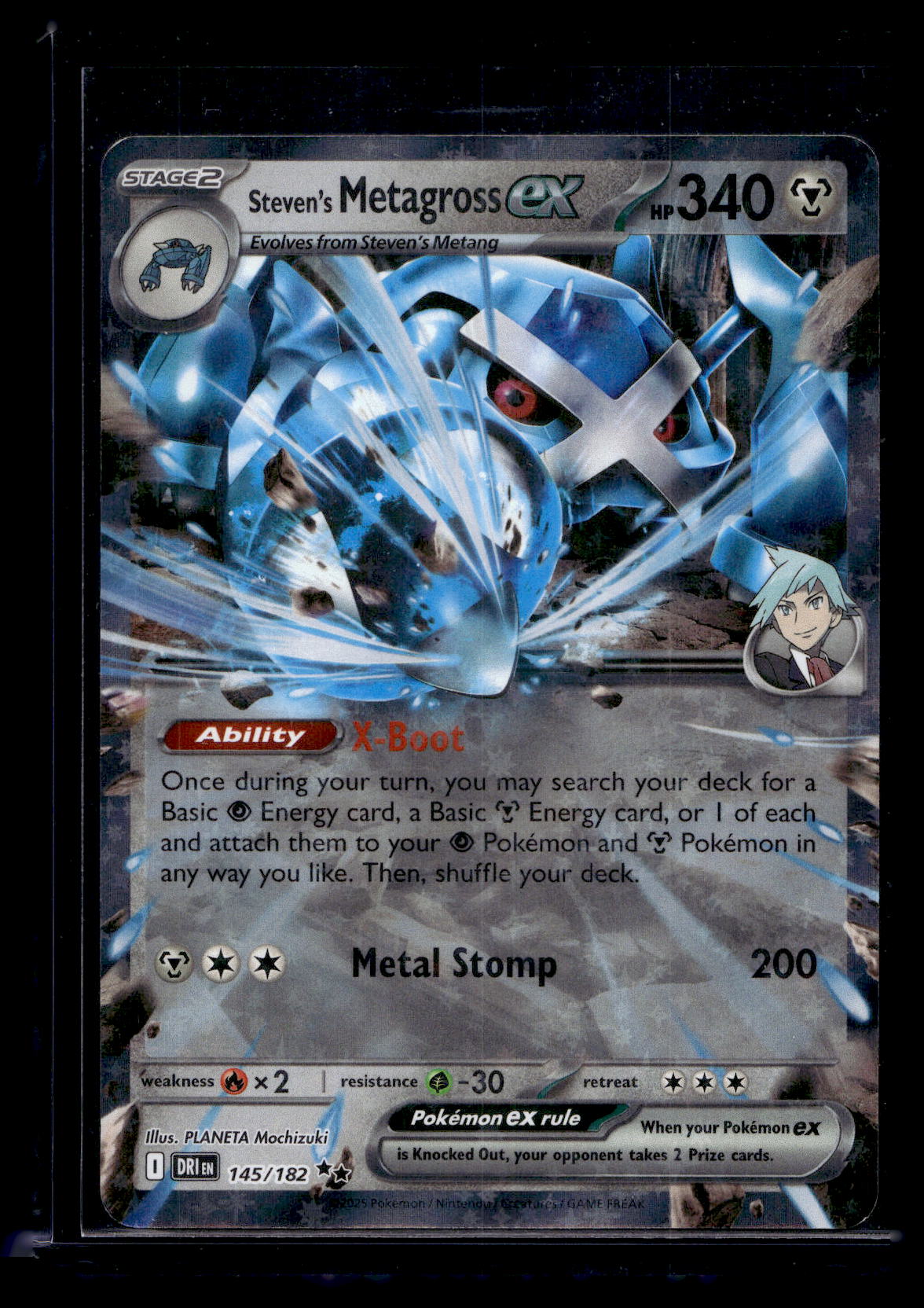 2025 Pokemon Scarlet & Violet - Destined Rivals - Steven's Metagross ex #145