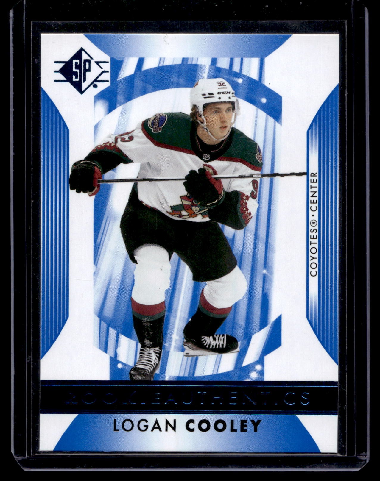 2023-24 Upper Deck SP - Retail - Blue - Rookie Authentics - Logan Cooley #102 RC