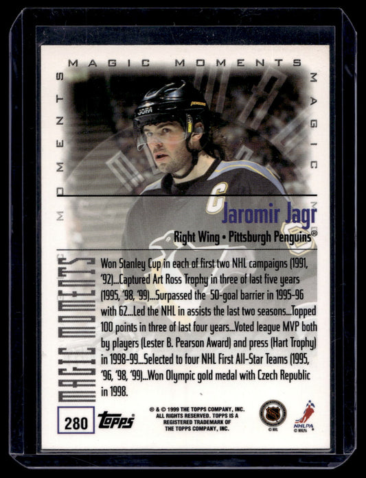 1999-00 Topps - 3-Time Scoring Leader - Jaromir Jagr #280