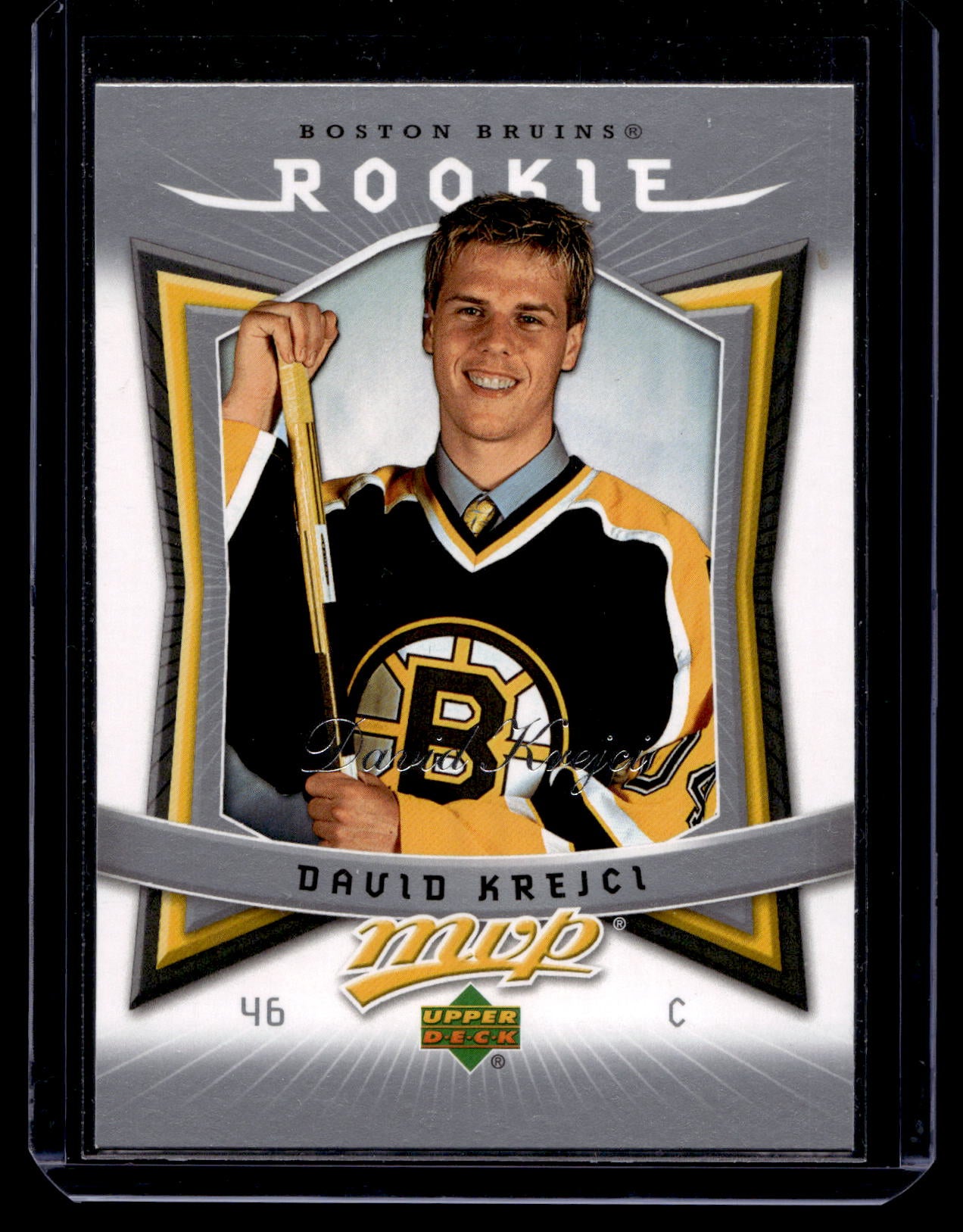 2007-08 Upper Deck MVP - Rookie - David Krejci #308 RC