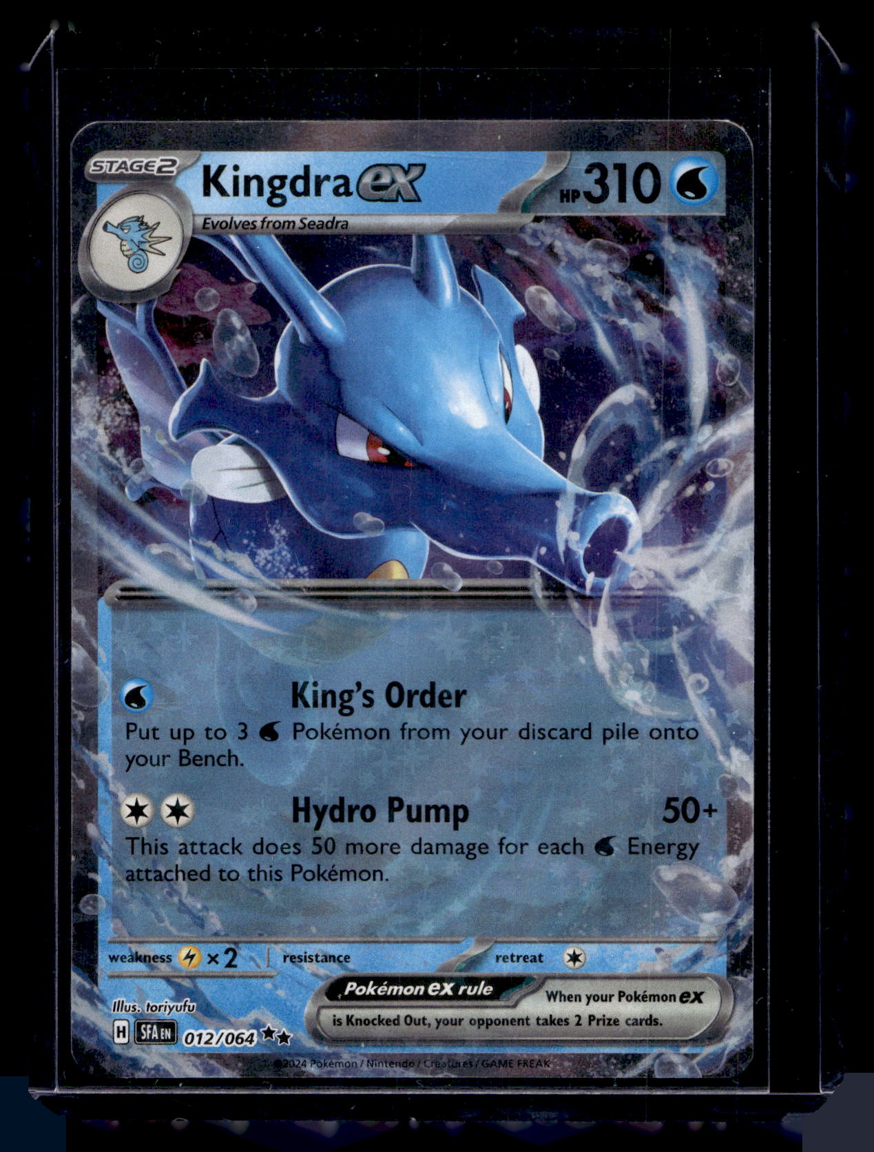 2024 Pokemon - Scarlet & Violet - Shrouded Fable - Kingdra ex #012 Mikander Sports Cards 2024 Pokemon - Scarlet & Violet - Shrouded Fable - Kingdra ex #012 Mikander Sports Cards