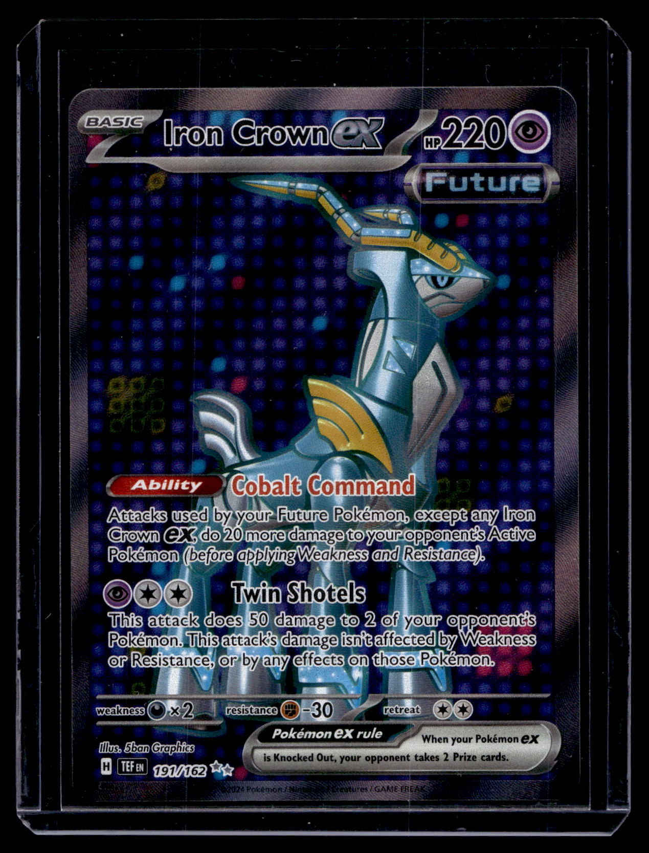 2024 Pokemon - Sword & Shield - Temporal Forces - Ultra Rare - Iron Crown ex #191