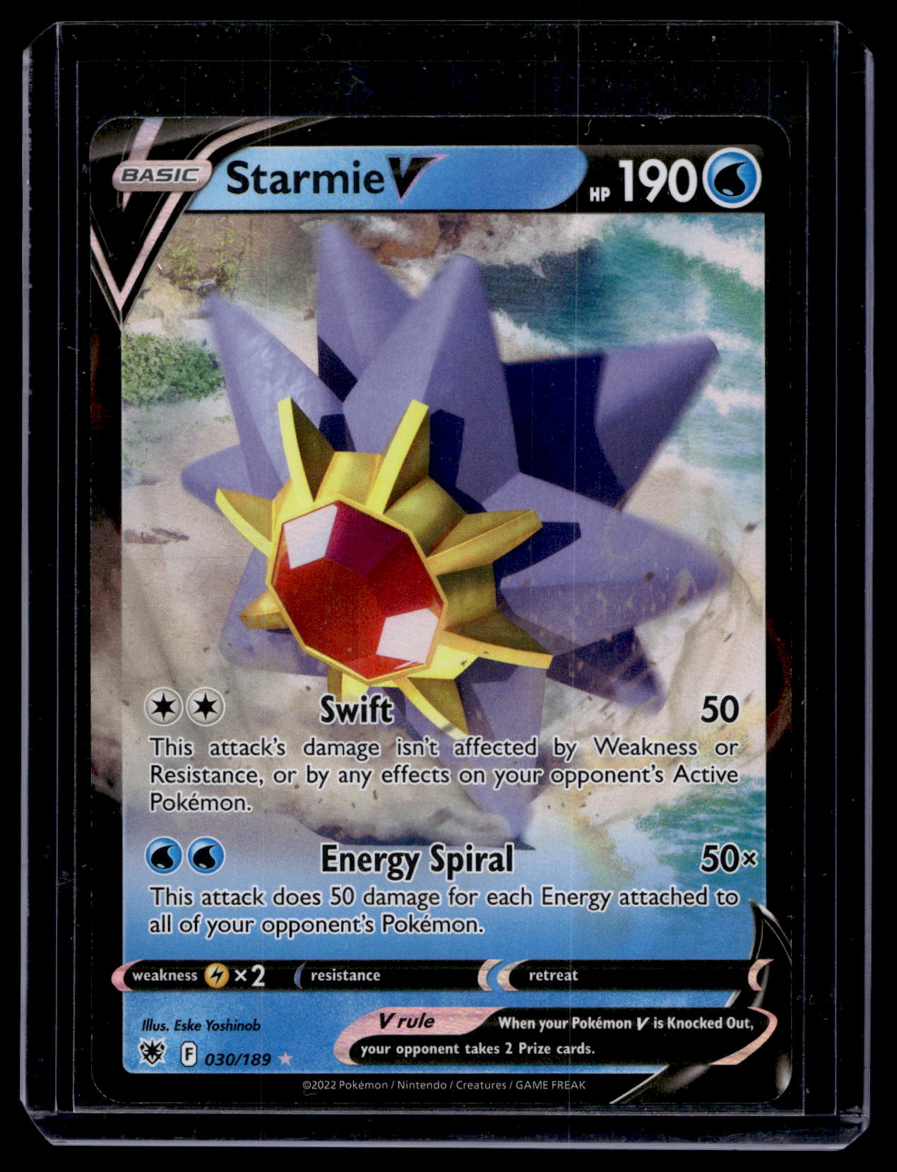 2022 Pokemon - Sword & Shield - Astral Radiance - Starmie V #030