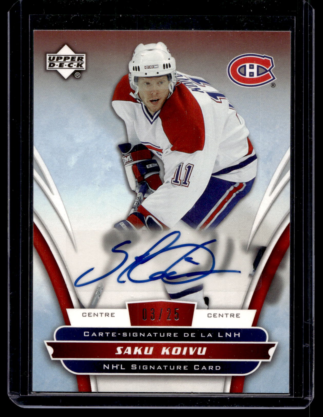 2006-07 Upper Deck McDonald's Autographs - Saku Koivu #A-SK /25
