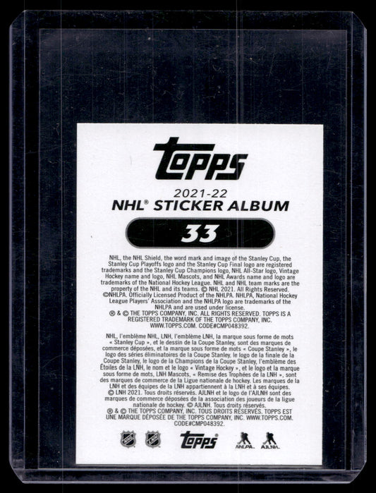 2021-22 Topps NHL Sticker Collection - 2021 NHL Awards Foil - Connor McDavid #33