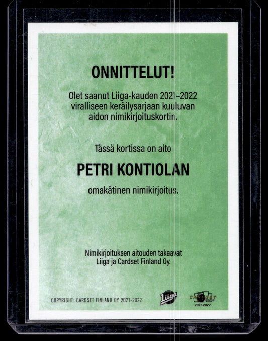 2021-22 Cardset Signature - Petri Kontiola /125