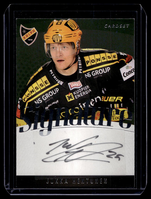 2011-12 Cardset Signature - Jukka Hentunen /125