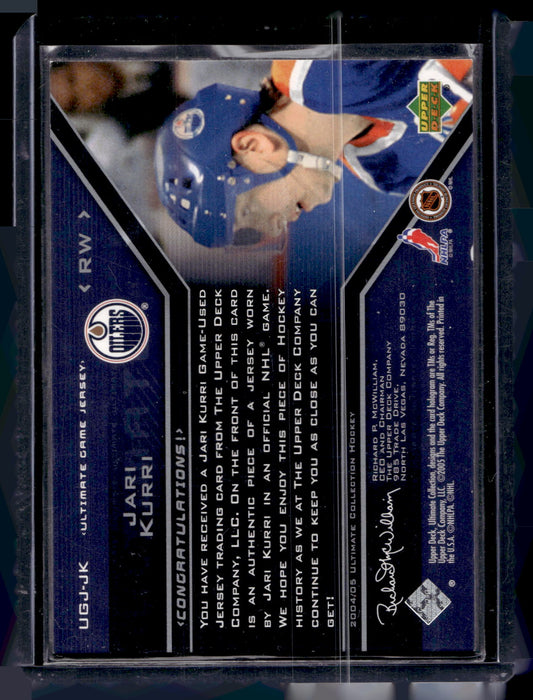 2004-05 Ultimate Collection - Ultimate Game Jersey - Jari Kurri #UGJ-JK /250