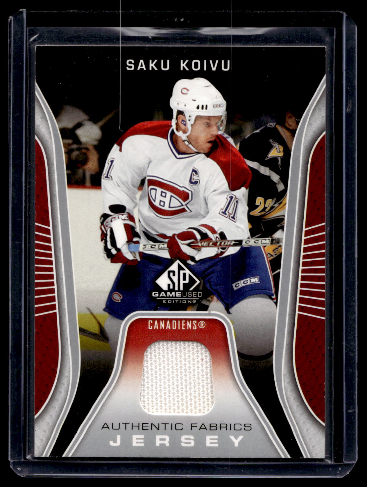 2006-07 Upper Deck SP Game Used Edition - Authentic Fabrics - Jersey - Saku Koivu #AF-SK
