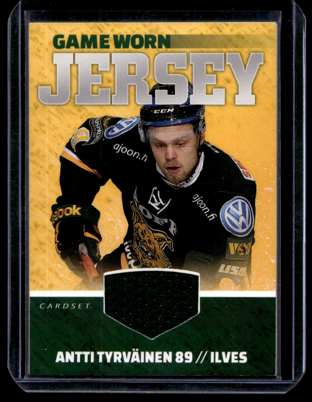2015-16 Cardset - Game Worn Jersey - Antti Tyrväinen /128
