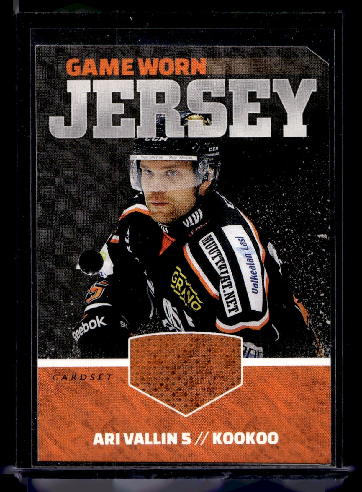 2015-16 Cardset - Game Worn Jersey - Ari Wallin /128