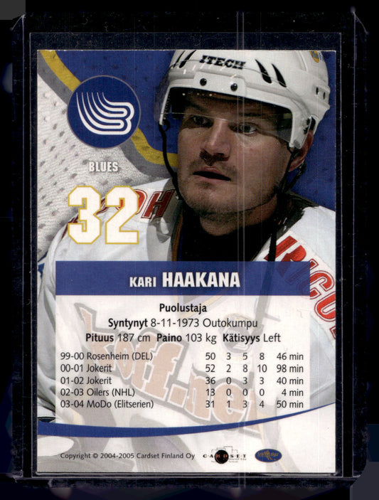 2004-05 Cardset Signature - Kari Haakana