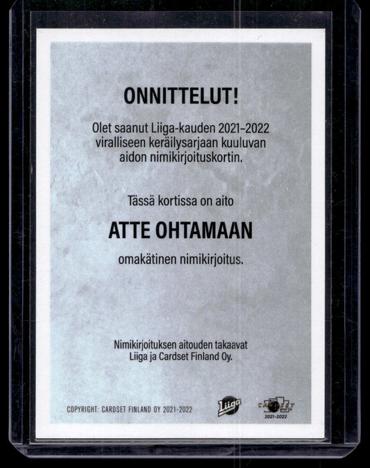 2021-22 Cardset Signature - Atte Ohtamaa /125