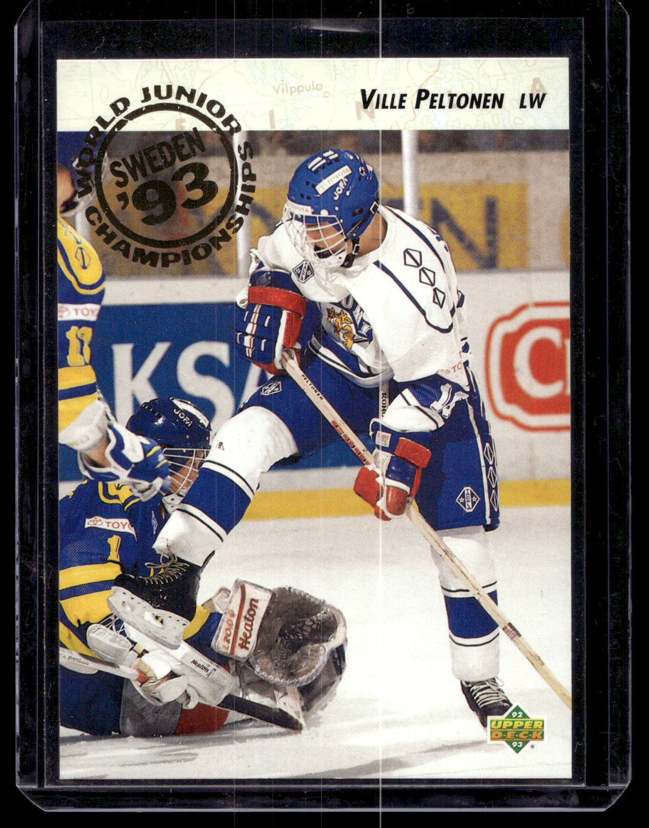 1992-93 Upper Deck - World Juniors Championships - Ville Peltonen #616 RC