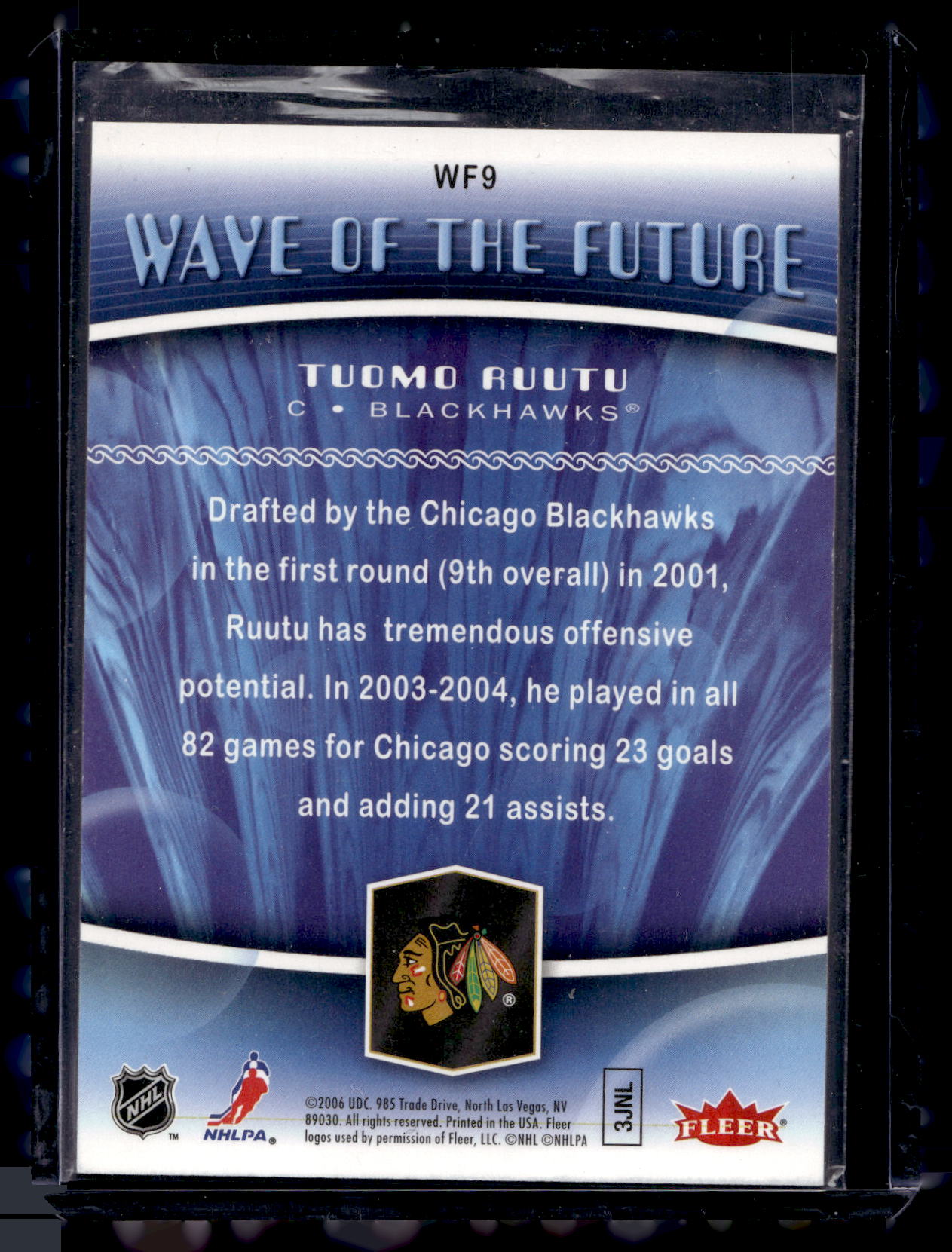 2006-07 Flair Showcase - Wave of the Future - Tuomo Ruutu #WF9