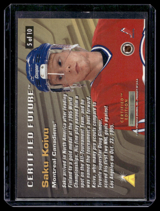 1995-96 Select Certified Edition - Certified Future - Saku Koivu #5