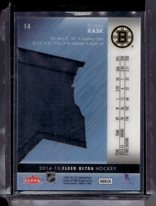2014-15 Fleer Ultra - eX - Tuukka Rask #14