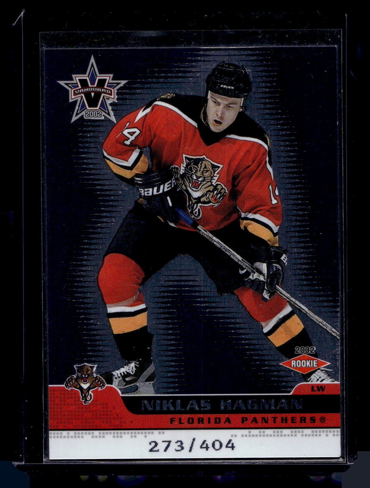 2001-02 Pacific Vanguard - Rookie - Niklas Hagman #113 /404 RC