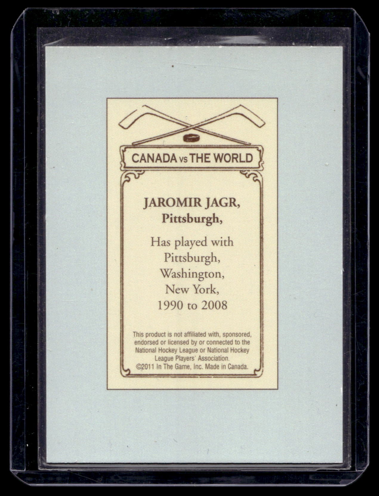 2010-11 In the Game 100 Years of Collecting - Multi-Product Insert - Jaromir Jagr #68