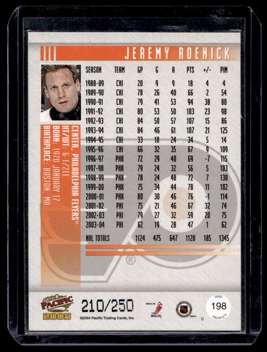2004-05 Pacific - Blue Ice - Jeremy Roenick #198 /250