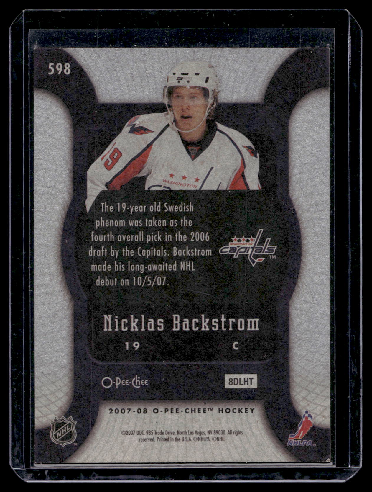 2007-08 O-Pee-Chee - Marquee Rookies - Nicklas Backstrom #598 RC