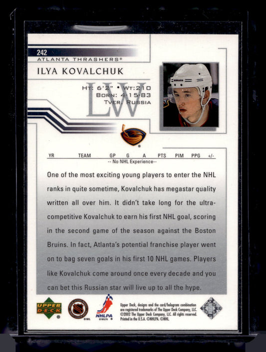 2001-02 Upper Deck - Ilya Kovalchuk #242 RC
