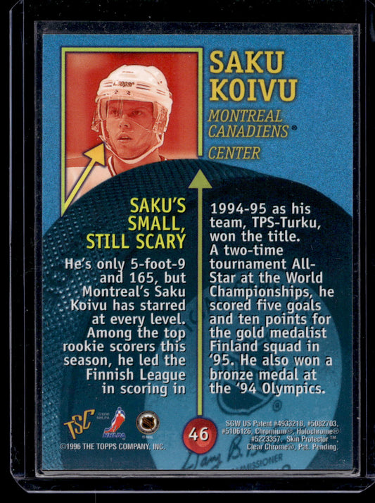 1996-97 Topps Stadium Club - Members Only - Saku Koivu #46