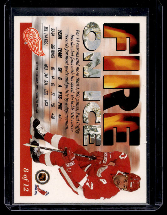 1994-95 Leaf - Fire on Ice - Paul Coffey #8