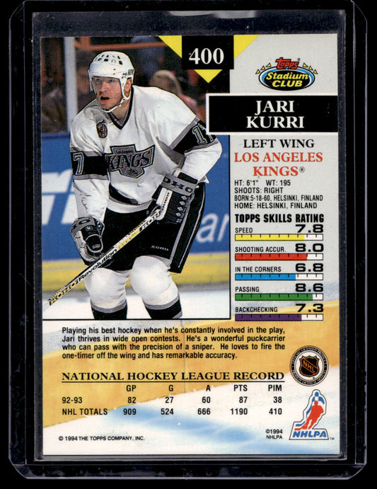1993-94 Topps Stadium Club - Members Only - Jari Kurri #400